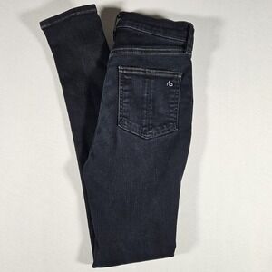 Rag And Bone Jeans Womens 25 High Rise Skinny Dark Wash